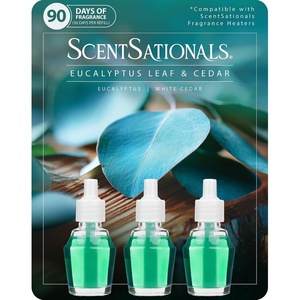 image:imageScentSationals Eucalyptus Leaf amp Cedar Scented Fragrance Oil Refills 3Pack