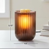 image:imageScentSationals Bryn Amber Glass Decorative Wax Warmer for Scented Wax Melts