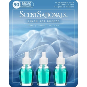 image:imageScentSationals Bubbles  Soap Suds Scented Fragrance Oil Refills 3PackLinen Sea Breeze