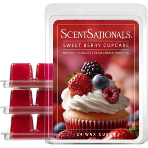 image:imageScentsationals Sweet Berry Cupcake Scented Wax Melts 10oz 24 CubesSweet Berry Cupcake