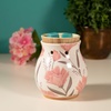 image:imageScentsationals Kristy  Decorative White Wax Warmer for Scented Wax MeltsShea Warmer