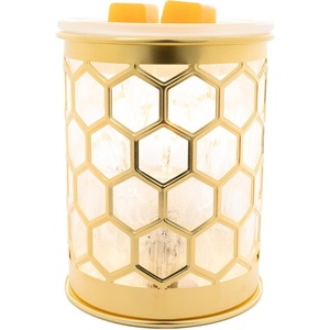 image:imageScentSationals Honeycomb Capiz  Modern Wax Warmer for Scented Wax MeltsHoneycomb Capiz