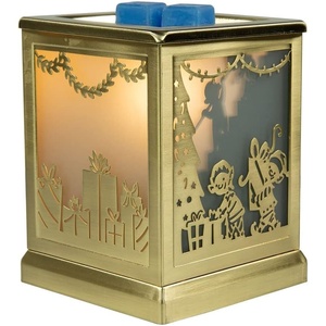 image:imageScentsationals Christmas Wax Warmer Wax Melt Warmer for Scented Wax  Holiday Collection Stacked Stone Fireplace  Candle Wax Melter for Fragrance Cubes and TartsSantas Helpers