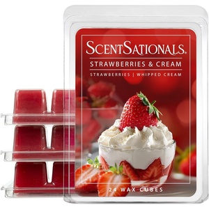 image:imageScentSationals Strawberries amp Cream Scented Wax Melts 10oz 24 CubesStrawberries  Cream