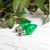 image:imageScentsationals 15 Watt Wax Warmer Light Bulb  C7 Style for Plugin Warmers  Pack of 2 Replacement Bulbs Green