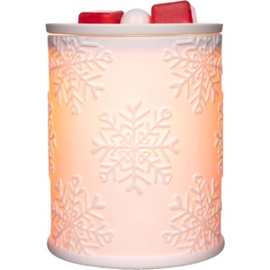 image:imageScentsationals Red Garnet Christmas  Wax Warmer for Scented Wax MeltsSimple Snow
